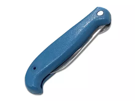Couteau de poche détectable, lame à pointe clip de 70 mm, bleu